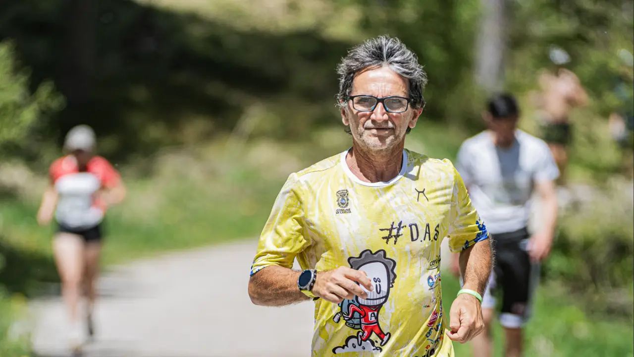 Andrea Pelo di Giorgio durante una backyard ultra.